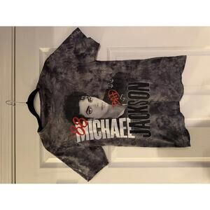 Michael Jackson 'Bad' 1988 Tour Tie-Dye T-Shirt - Size Small